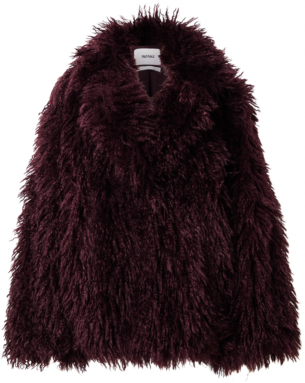 Monki Zimná bunda  farba lesného ovocia