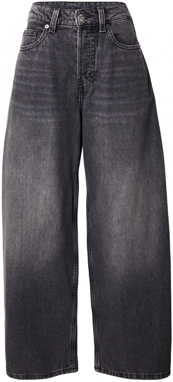 Monki Džínsy  čierny denim