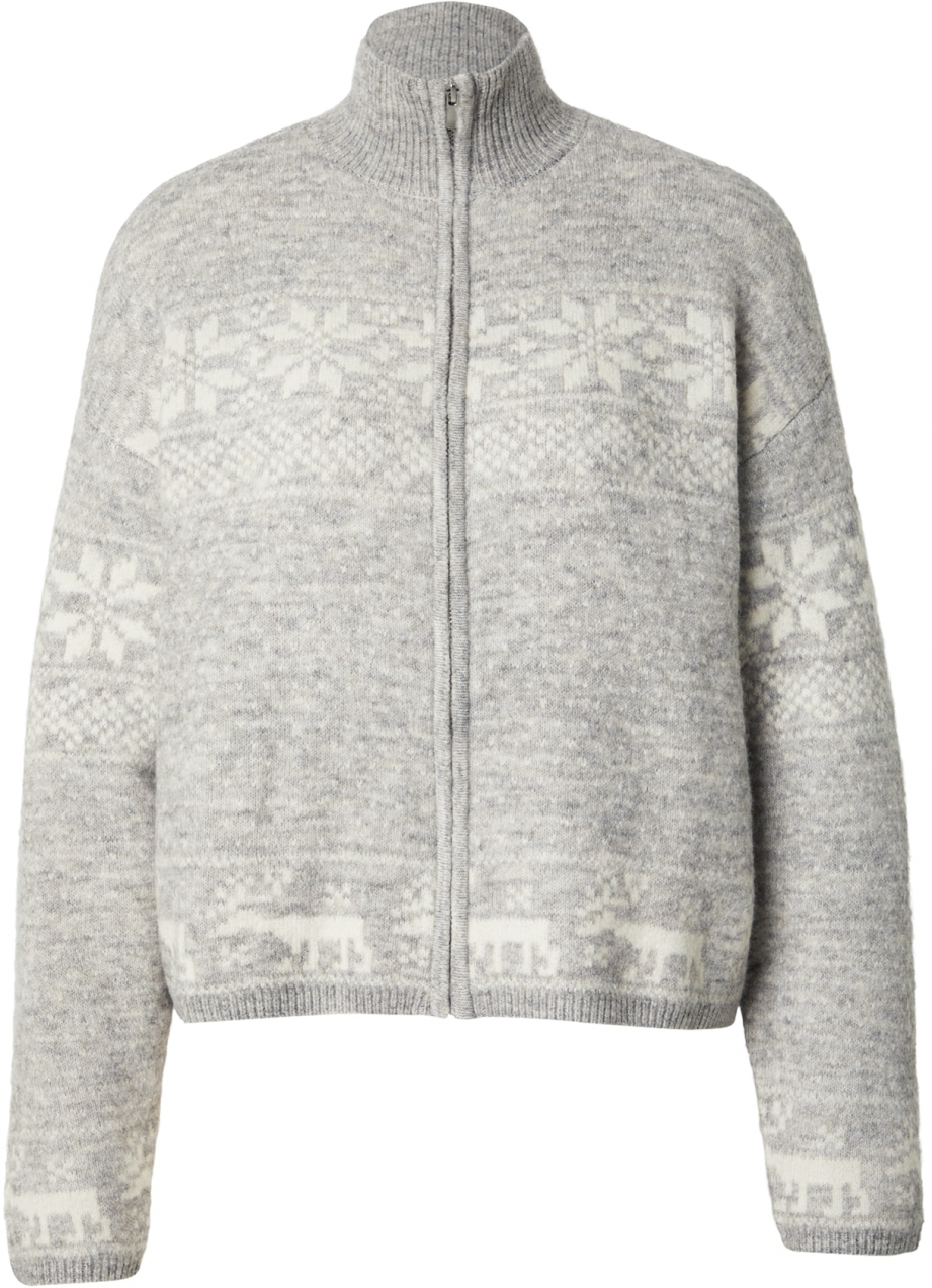 VERO MODA Kardigán 'VMSANTANORDIC'  svetlosivá / biela