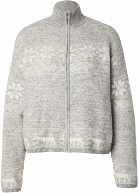 VERO MODA Kardigán 'VMSANTANORDIC'  svetlosivá / biela