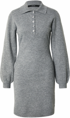 VERO MODA Pletené šaty 'VMArlet'  sivá