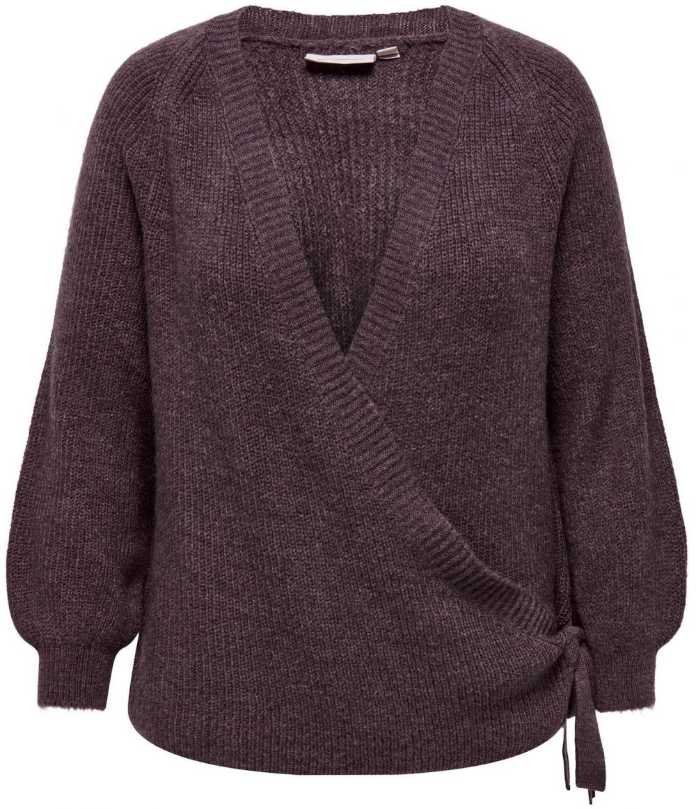 ONLY Carmakoma Sveter  hnedá