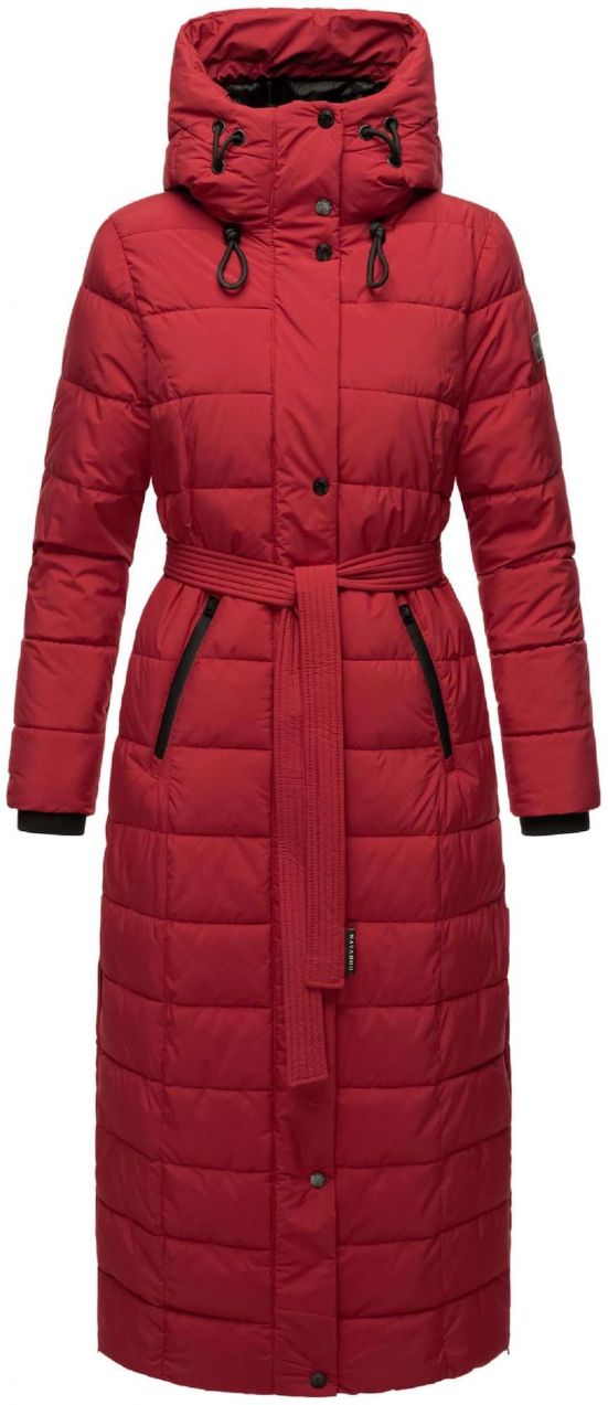 NAVAHOO Zimný kabát  červená / čierna