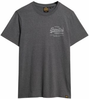 Superdry Tričko 'Heritage'  svetlosivá / tmavosivá