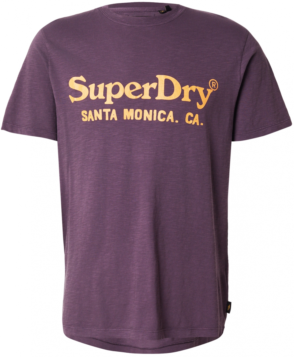Superdry Tričko 'VENUE'  fialová / oranžová