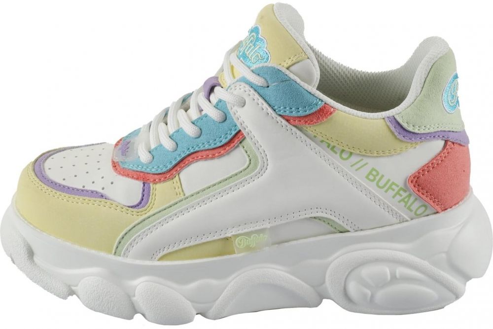 BUFFALO Nízke tenisky 'CLD Echo'  pastelovo modrá / marhuľová / biela