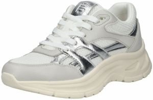 TT. BAGATT Nízke tenisky  svetlosivá / strieborná / biela