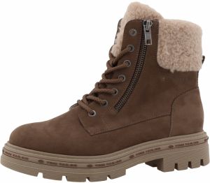 TOM TAILOR Šnurovacie členkové čižmy  hnedá / svetlohnedá