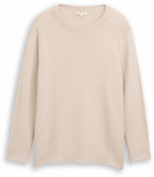 Tom Tailor Women + Sveter  kapučíno