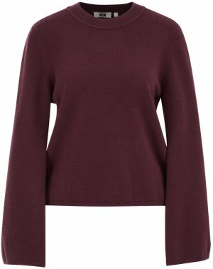 WE Fashion Sveter  baklažánová