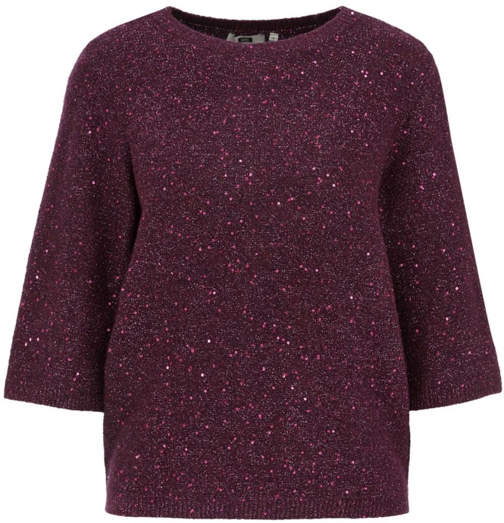 WE Fashion Sveter  baklažánová