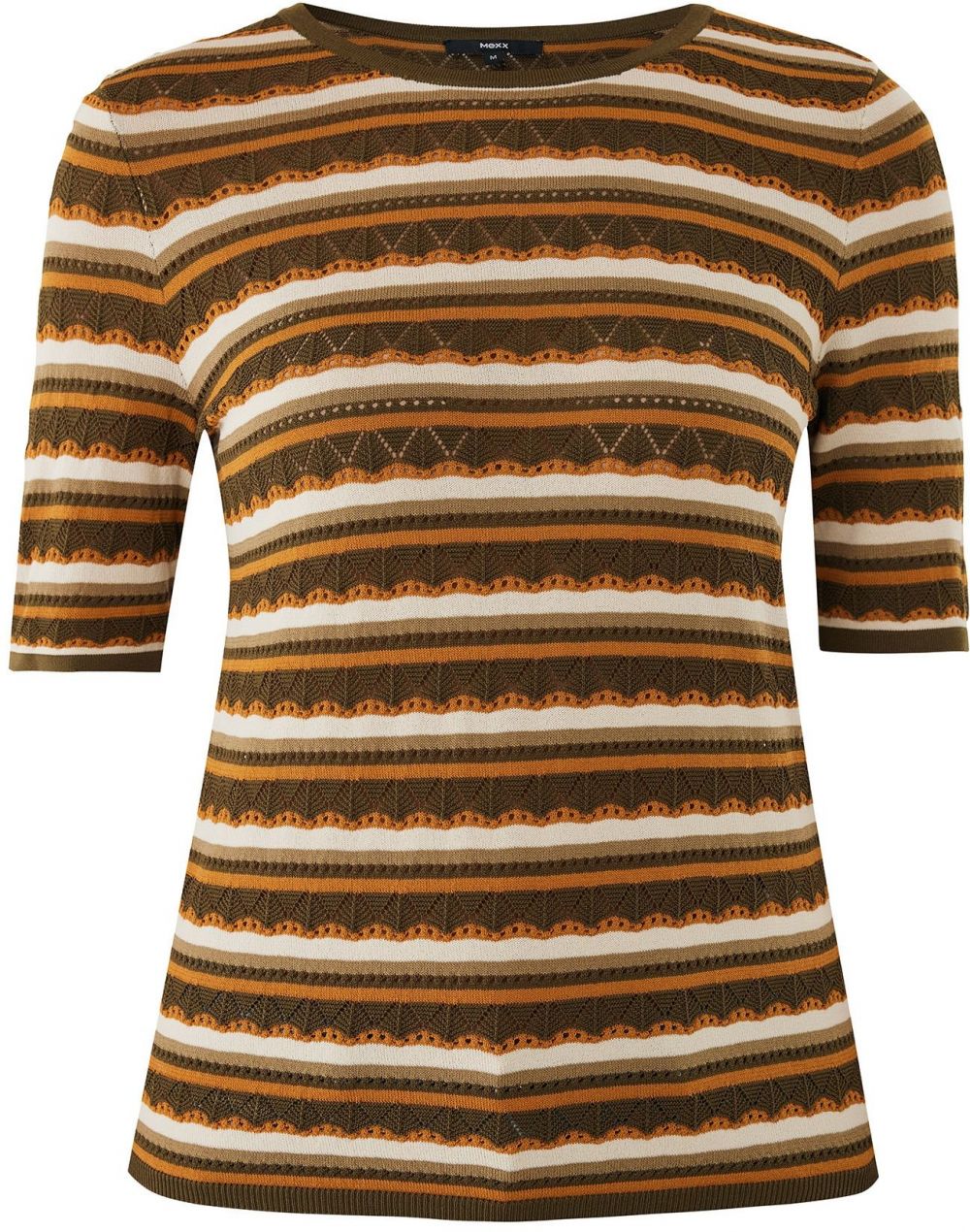 MEXX Sveter  béžová / hnedá / koňaková / biela