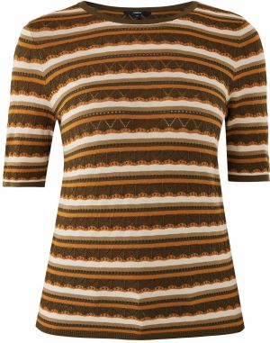 MEXX Sveter  béžová / hnedá / koňaková / biela