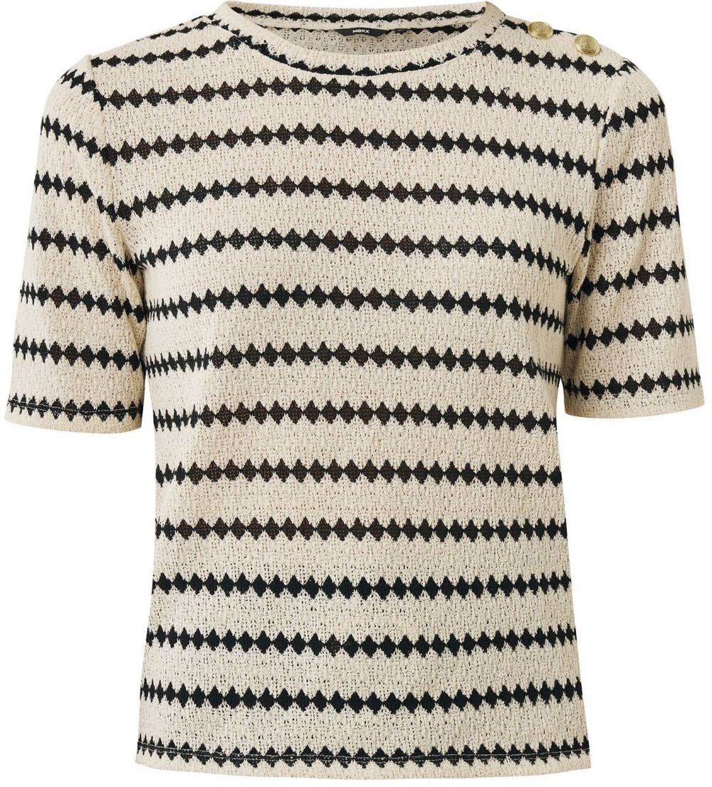 MEXX Sveter  béžová / čierna