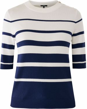 MEXX Sveter  námornícka modrá / biela