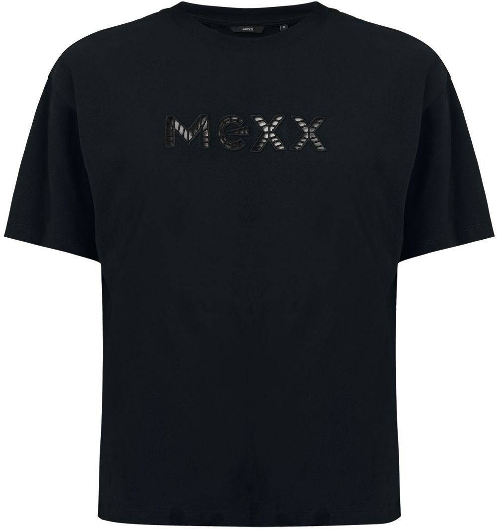 MEXX Tričko  čierna / strieborná