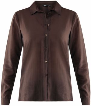 MEXX Blúzka  tmavohnedá