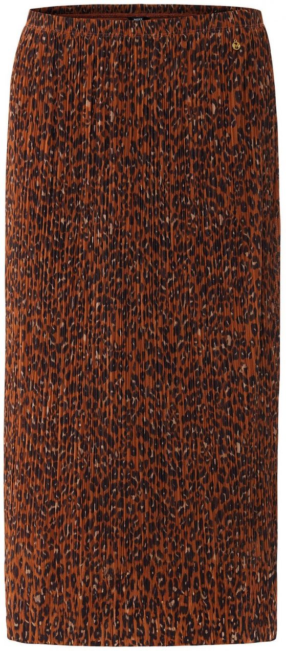 MEXX Sukňa  gaštanová / čierna