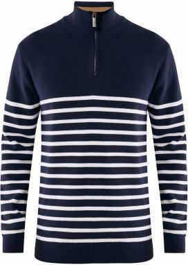 MEXX Sveter  námornícka modrá / prírodná biela