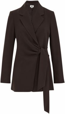 WE Fashion Blejzer  tmavohnedá