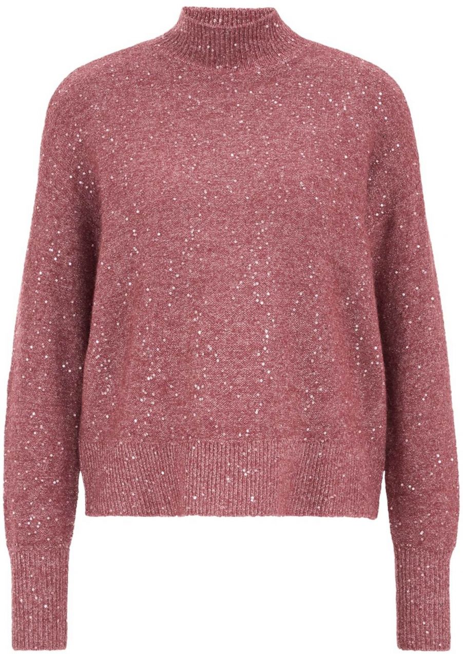 WE Fashion Sveter  červená melírovaná