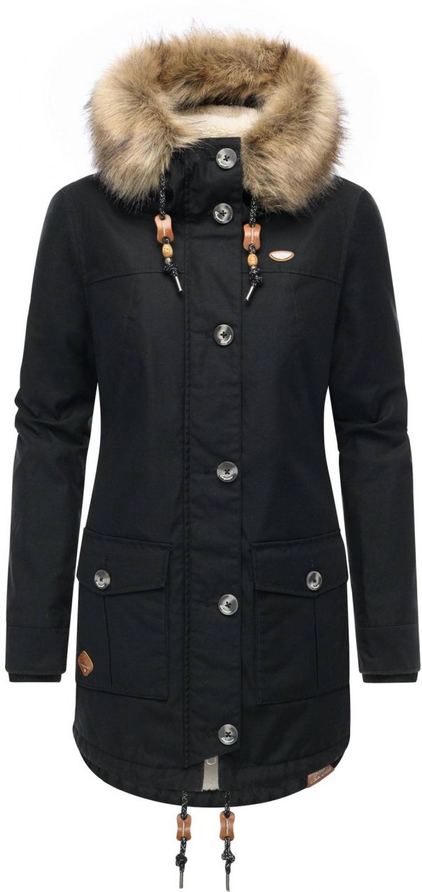 Ragwear Zimná bunda 'YOUMODO'  čierna