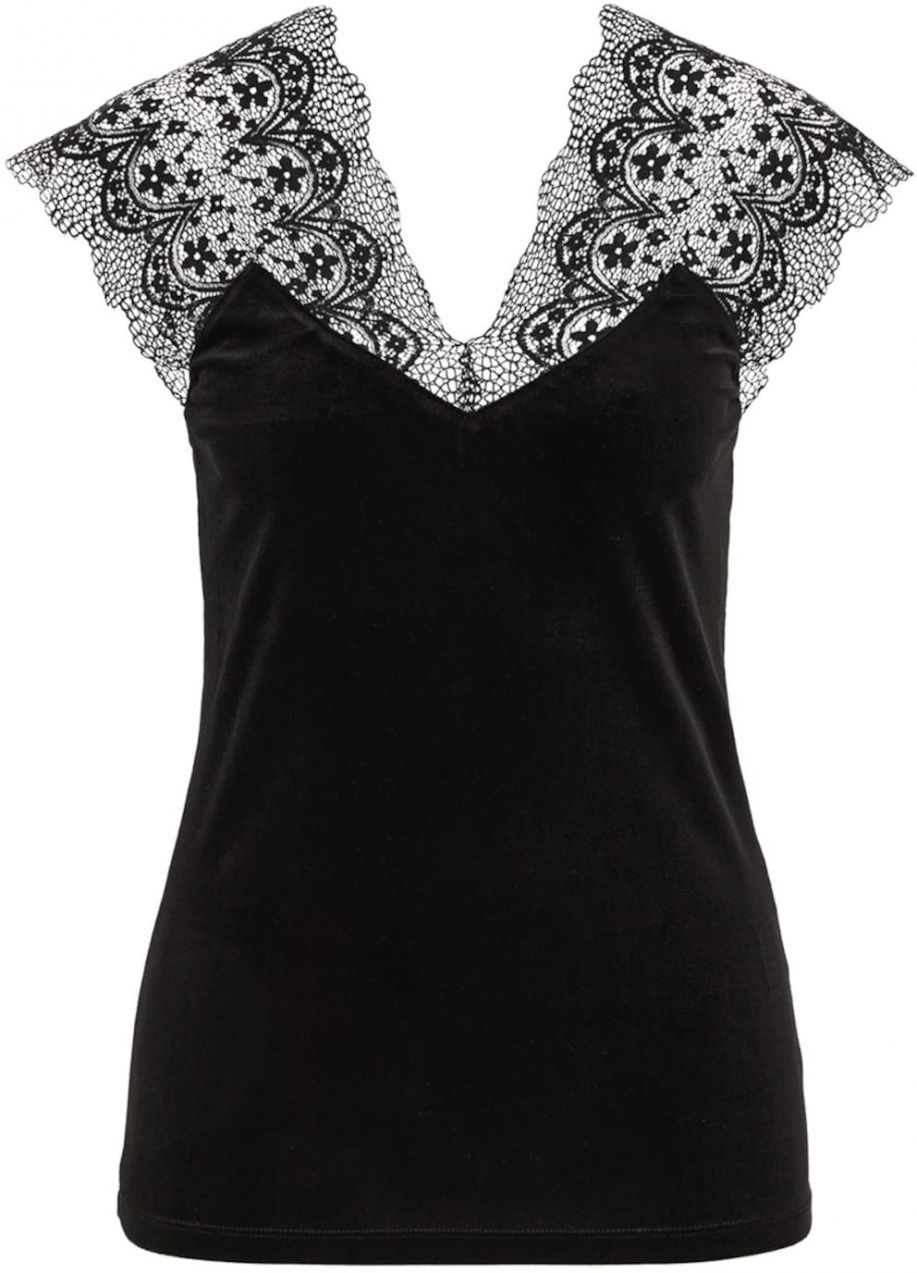 WE Fashion Blúzka  čierna