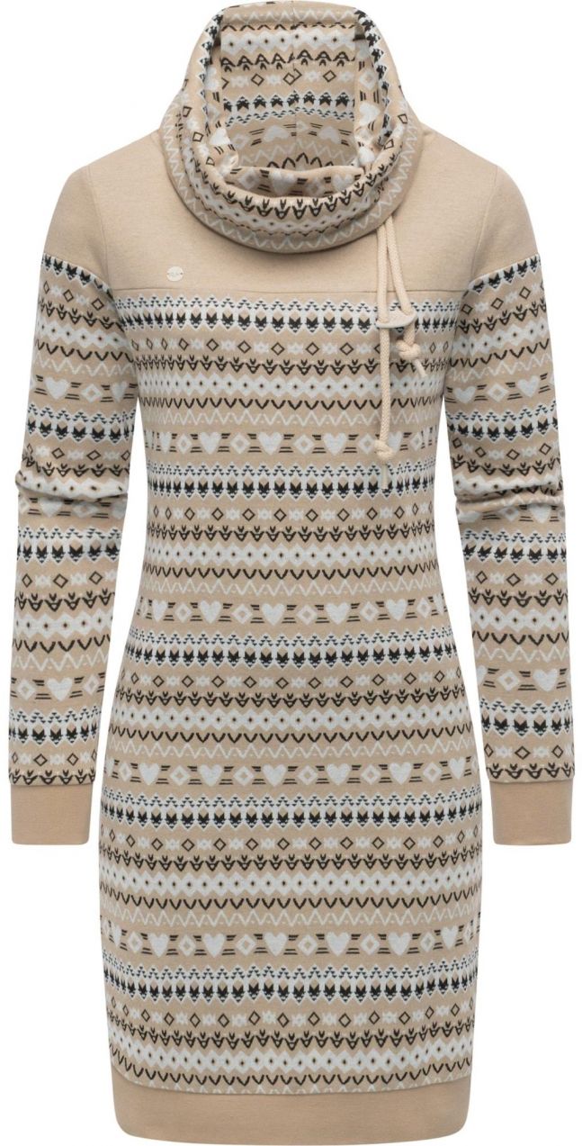 Ragwear Šaty 'Chlloe'  béžová / čierna / šedobiela