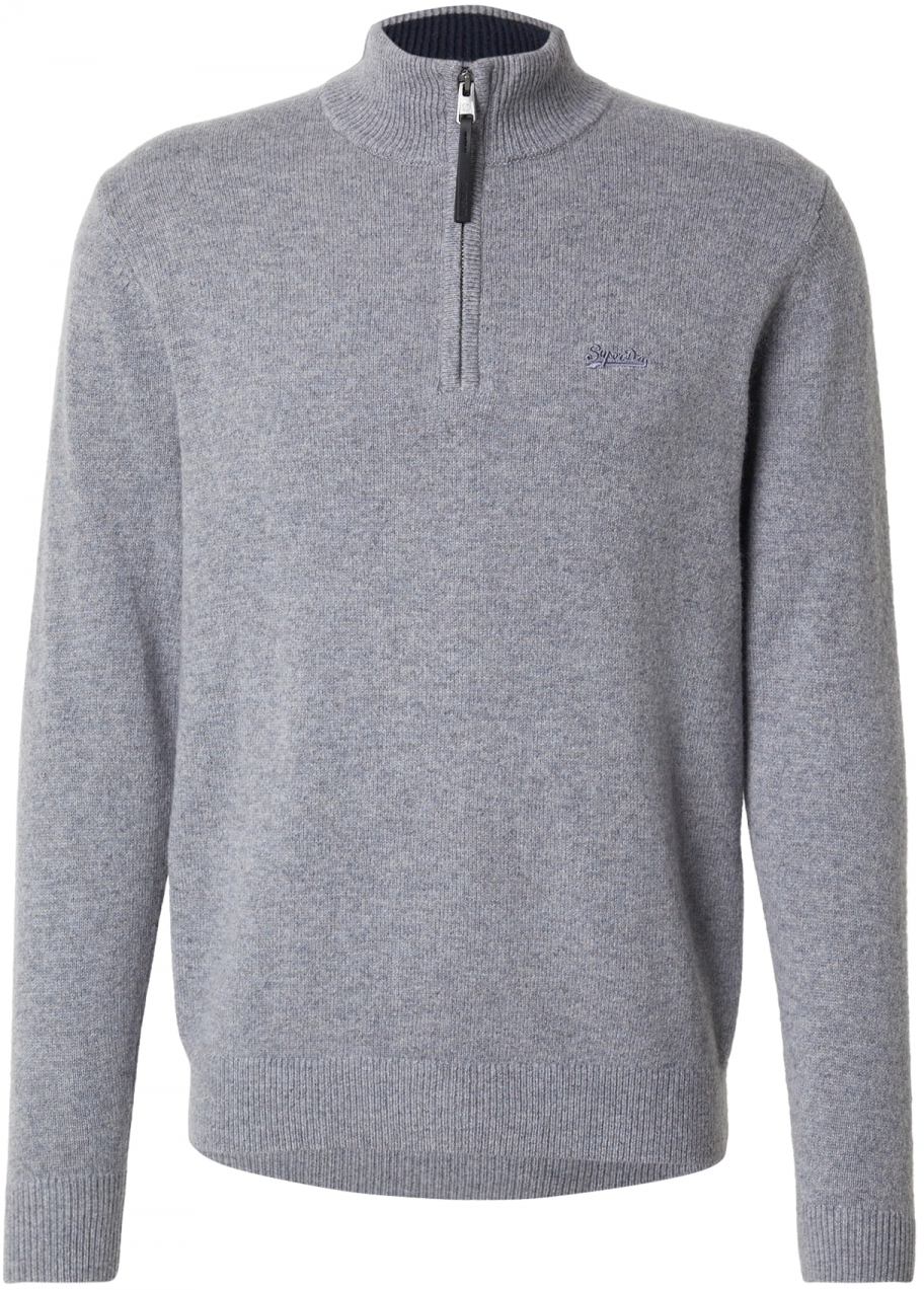 Superdry Sveter  modrá melírovaná