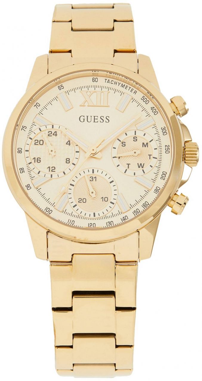 GUESS Analógové hodinky 'Bailey'  zlatá