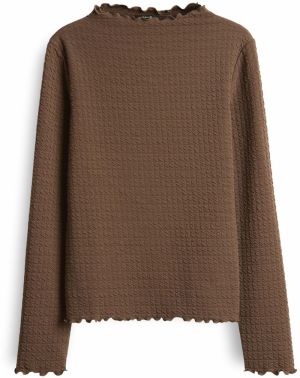 OPUS Tričko 'Sirken'  hnedá