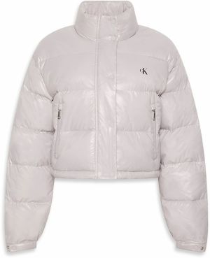 Calvin Klein Jeans Prechodná bunda  svetlosivá