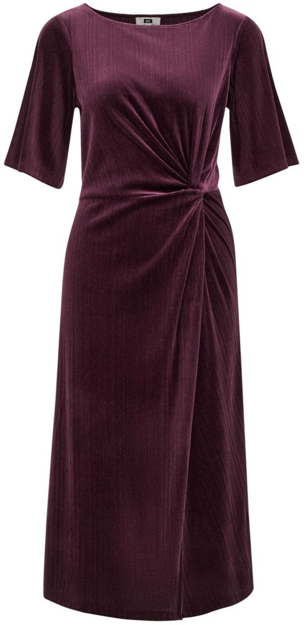 WE Fashion Šaty  baklažánová