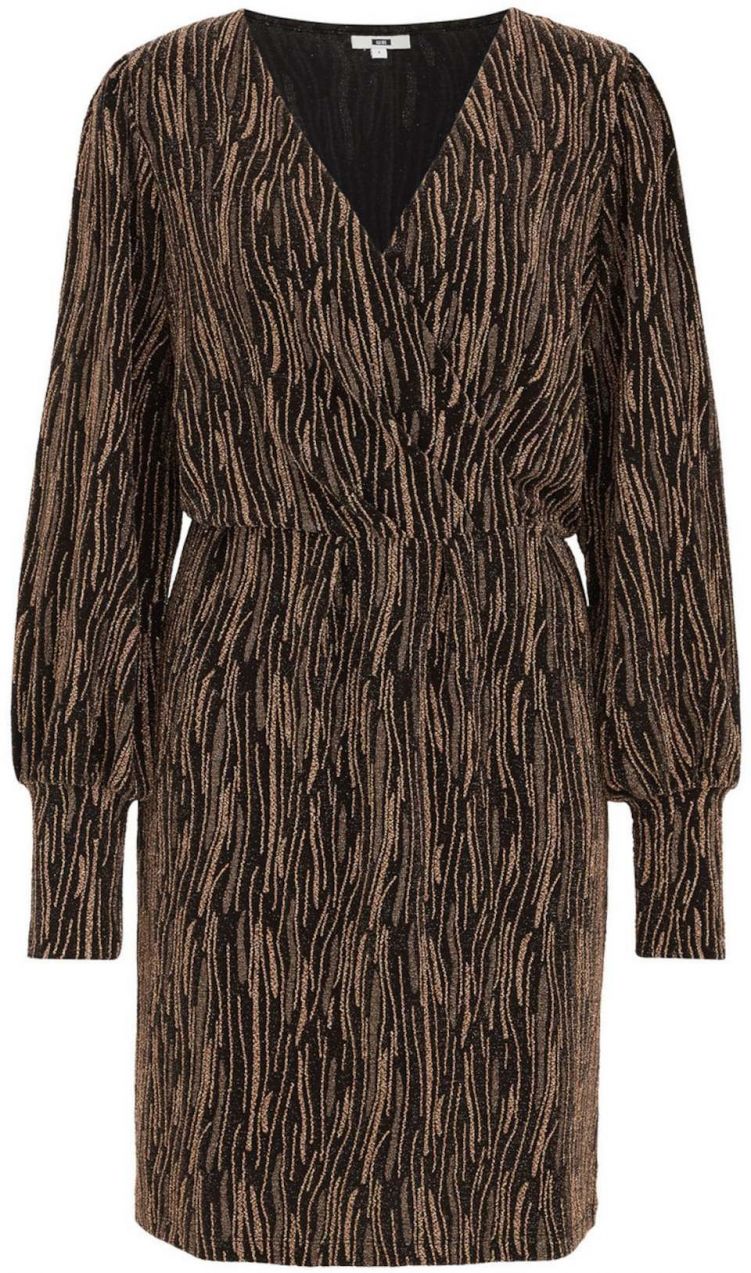 WE Fashion Šaty  hnedá / čierna