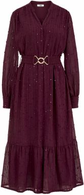 WE Fashion Šaty  baklažánová