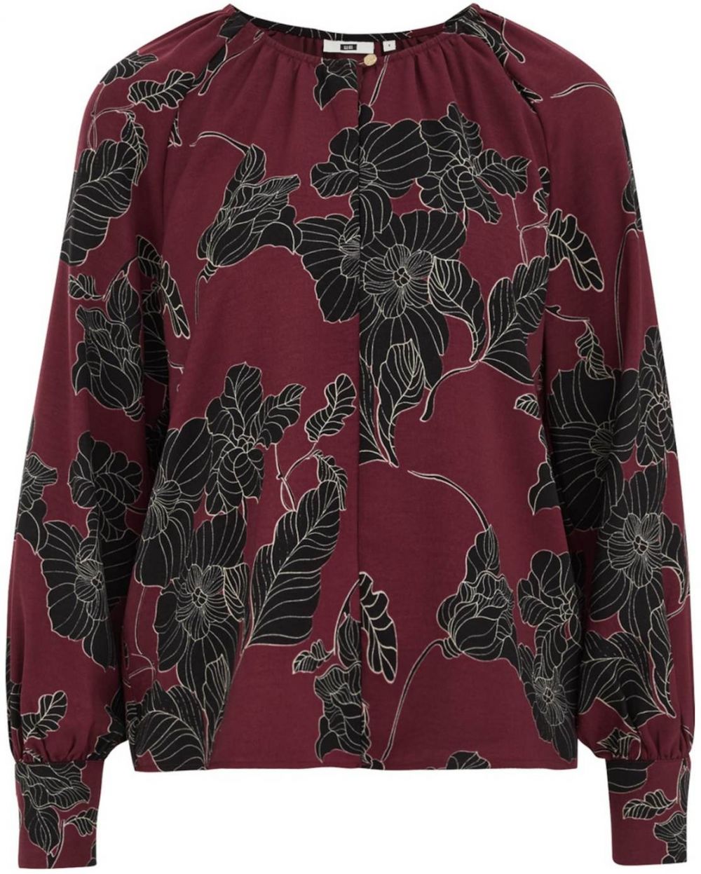 WE Fashion Blúzka  burgundská / vínovo červená