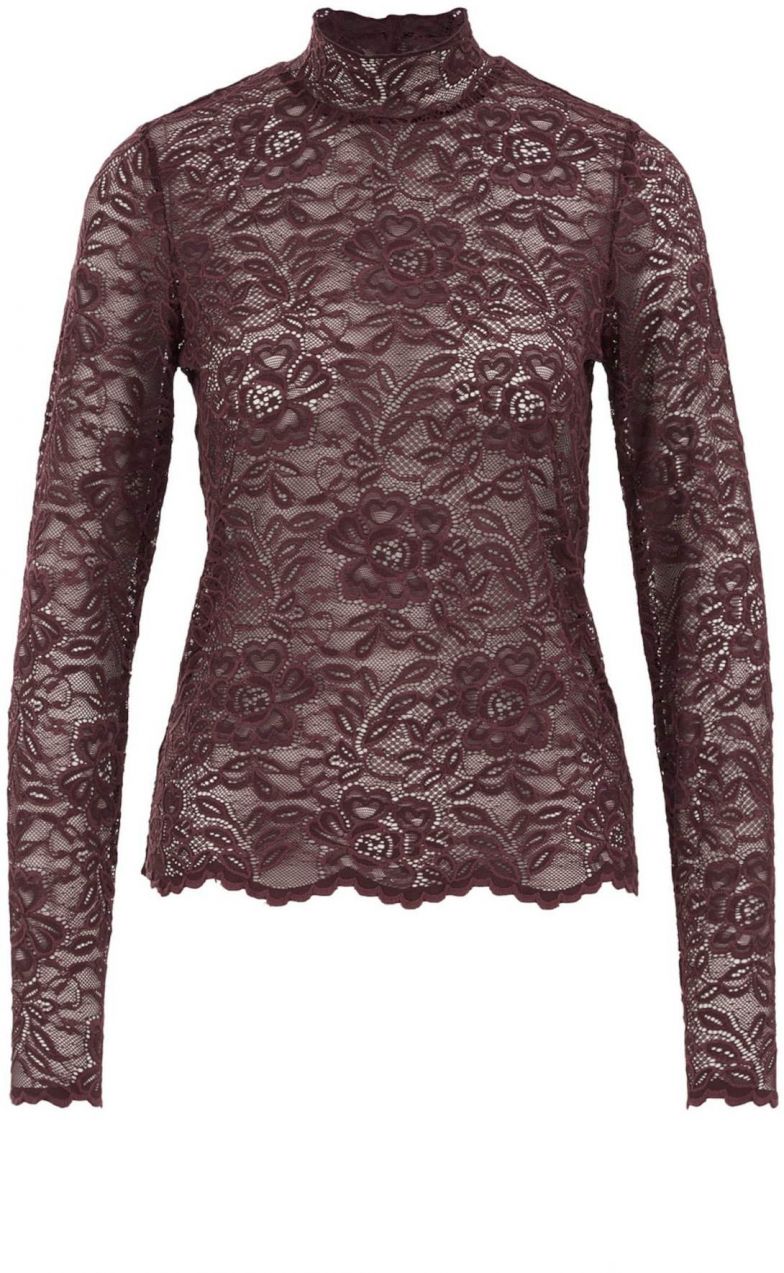 WE Fashion Tričko  vínovo červená