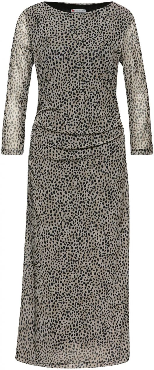STREET ONE Šaty  béžová / sivá / čierna