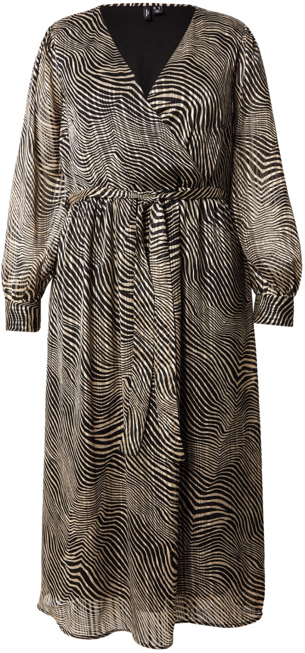 Vero Moda Curve Šaty 'VMCGEBRA GEDNA'  béžová / čierna / biela