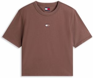 Tommy Jeans Tričko  hnedá