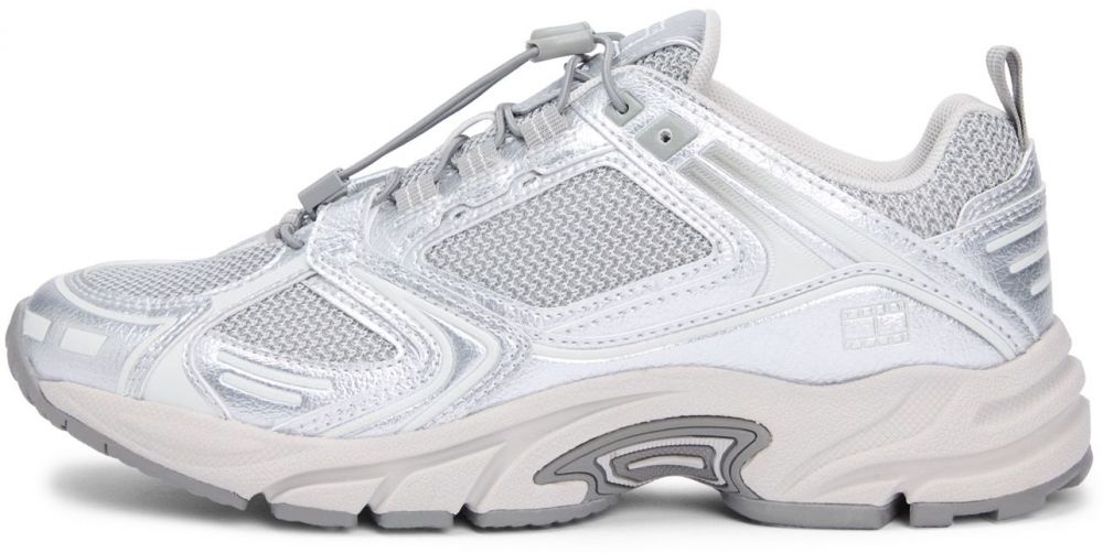 Tommy Jeans Nízke tenisky 'ARCHIVE '97'  sivá / strieborná