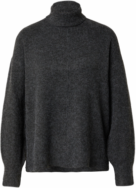 VERO MODA Sveter 'DOFFY'  čierna melírovaná