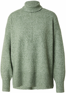 VERO MODA Sveter 'DOFFY'  zelená melírovaná