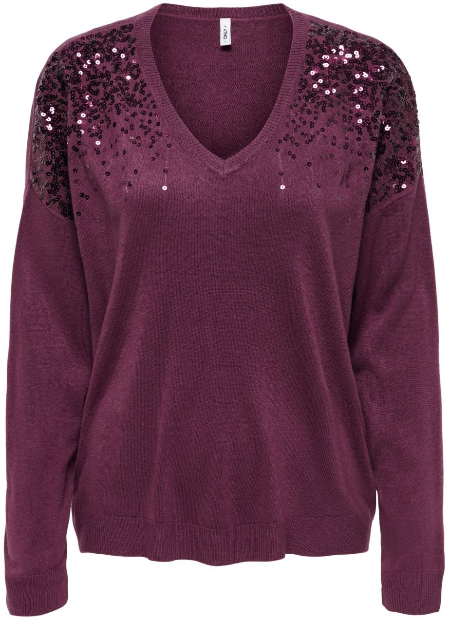 ONLY Sveter 'ONLSTARRY'  černicová