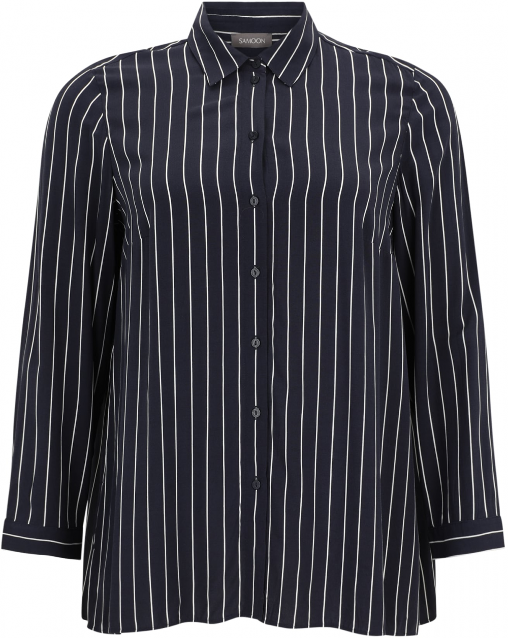 SAMOON Blúzka  námornícka modrá / biela
