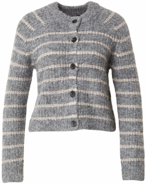 VERO MODA Kardigán 'VMAWESOME'  béžová / tmavosivá