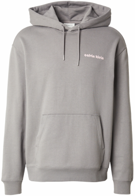 Calvin Klein Jeans Mikina  kamenná / biela