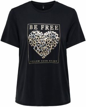 ONLY Tričko 'ONLFREE'  zlatá / sivá / čierna