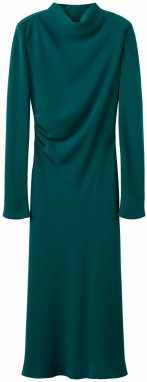 MANGO Šaty 'Caro'  smaragdová