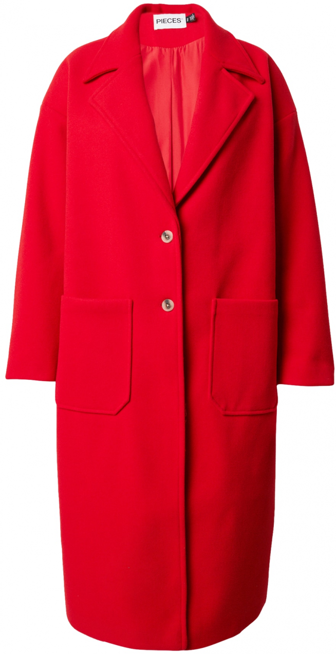 PIECES Curve Prechodný kabát 'PCJILI'  brusnicová